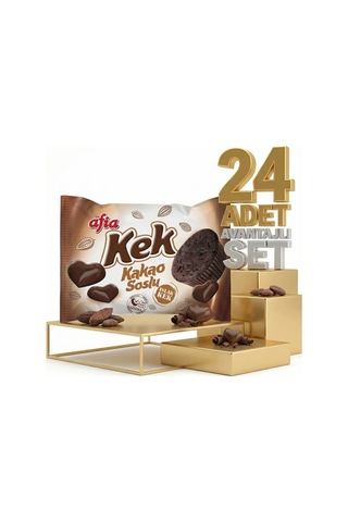 Afia Kakao Soslu Islak Kek 24x35 Gr