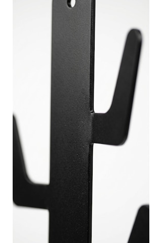Orret Home Yapışkanlı Dikey Askılık 6 Kancalı Kaktüs Tasarım Duva Metal