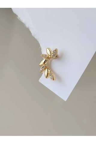 Buğday Başak Arpa Model Kıkırdak Piercing Tragus Helix Altın Gold Renk Küpe Gold