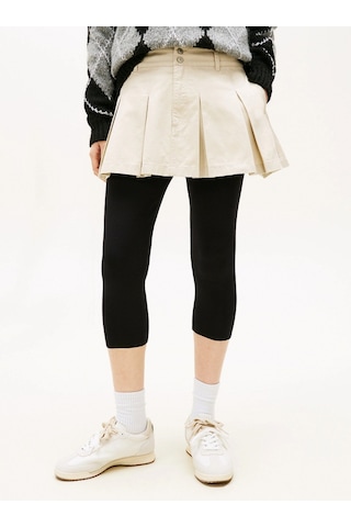 Tommy Hilfiger Tjw Mini Pileli Kadın Bej Etek Dw0dw22065aby Bej