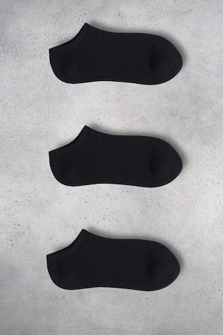 Nıklaus Bamboo Erkek 3'lü Paket Patik Siyah Çorap