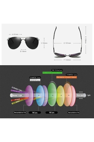 Cbtx Hdcrafter E011 Fishing Drive Erkek Güneş Gözlüğü Siyah - Gri