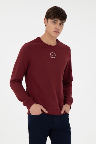 U.S. Polo Assn. Erkek Regular Fit Bisiklet Yaka Bordo Sweatshirt 50293436-VR014