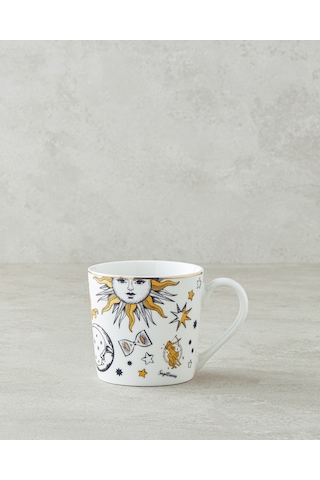 English Home Talisman Spirit New Bone China Yılbaşı Kupa 370 Ml Siyah-beyaz-gold Siyah-beyaz-gold