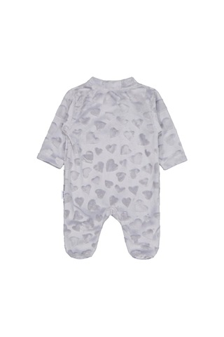 Minidamla Baby Minidamla Kız Ayı Tavşan Nakış Fermuarlı 1-6 Ay Tulum Gri