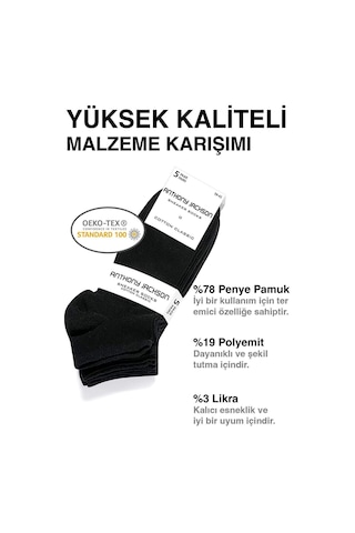 Giorgina Ferri 10'lu Kutu Bambu Premium Dikişsiz Bay - Sneaker Çorap