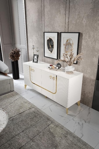 Art Konsol Mdf Mebran Kapak Ekru