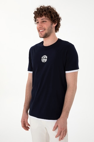 U.S. Polo Assn. Erkek Regular Fit Bisiklet Yaka Lacivert Tişört 50306900-VR033