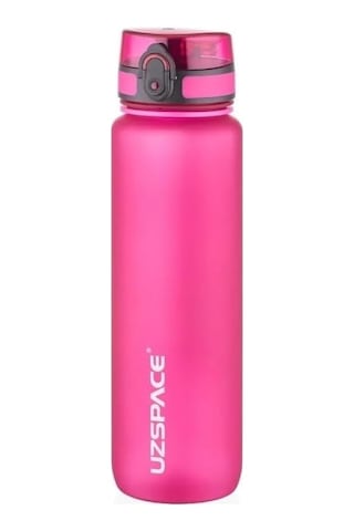 Uzspace Büyük Boy Suluk - 1000 Ml Soft-touch Tritan Renkli Matara Pembe Çok Renkli