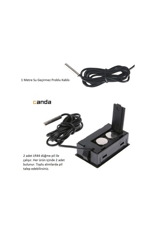 Problu Dijital Termometre Lcd Mutfak Kuluçka İç Dış Mekan Kuluçka N11.341