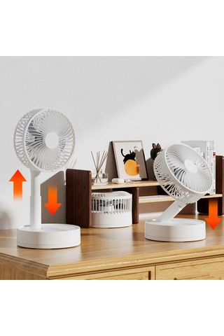 Wexta 108 Taşınabilir Masaüstü Beyaz Usb Fan