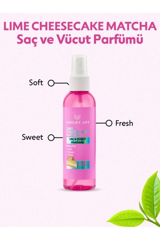 Lime Cheesecake Matcha Saç Ve Vücut Parfümü Limon, Şeftali, Ahududu, Sandal Ağacı 150ml