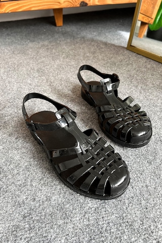Wolk Shoes Cocuk Sandalet Siyah