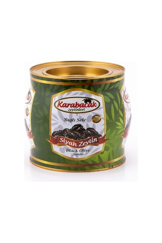 Karabacak Siyah Zeytin Jumbo Boy 2 Kğ Teneke