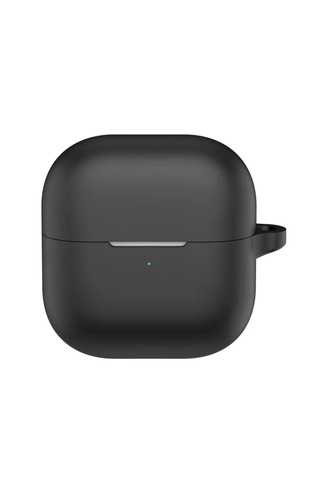 Huawei Freeclip 2 Kulaklık Uyumlu Mat Silikon Kılıf + Kanca Siyah