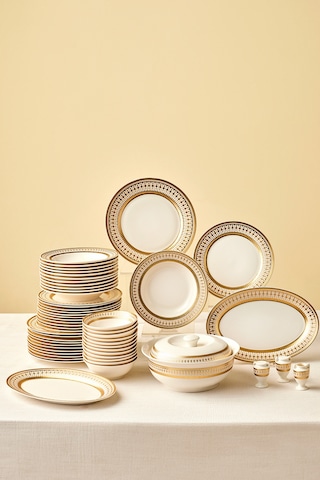 Emsan Empire Bone Imperial 55 Parça 12 Kişilik Yemek Takımı Gold Altın