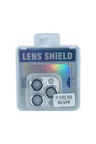 Nettech Apple Uyumlu iPhone 13 Pro Max Metalik Seri Kamera Cam Koruyucu - Gri