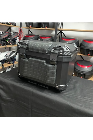 Rexx 45 Litre Motosiklet Arka Çanta Adventure Siyah