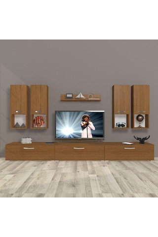 Decoraktiv Eko 8da Mdf Tv Ünitesi Tv Sehpası Ceviz