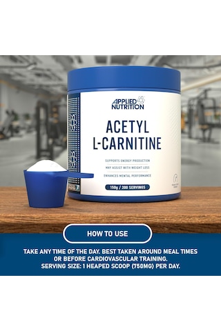 Applied Nutrition L-carnitine Carnitine Brain High Strength Energy Boost & Weight Management 200 Servis Aromasız