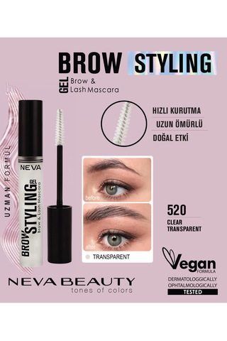 Neva Beauty Kaş Şekillendirici Jel Kaş Ve Kirpik Maskarası 6 Ml 0