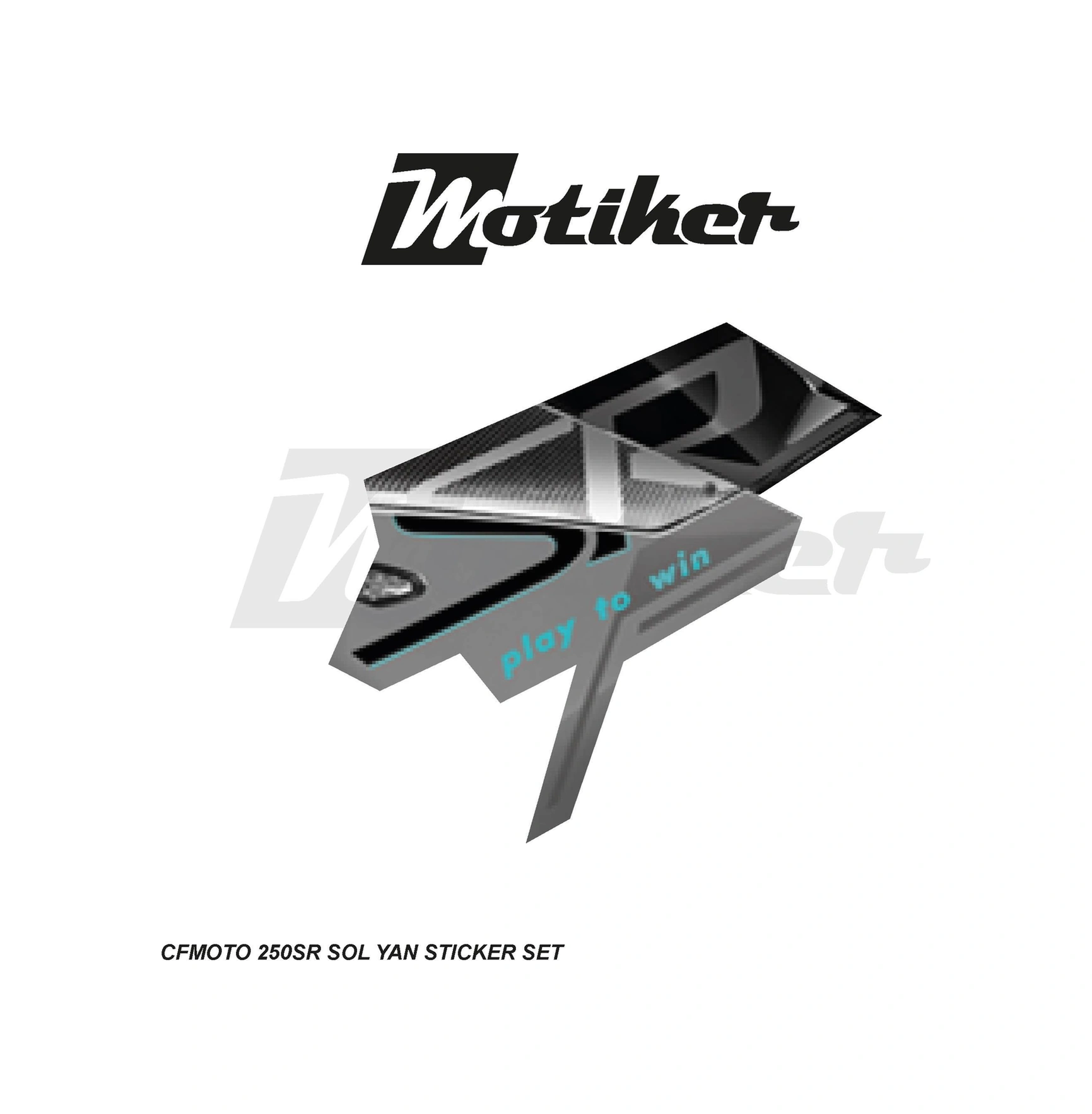 Cfmoto 250sr Sticker Tasarım Sol Grenaj Full Set --