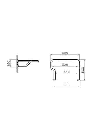Artema A44445 Tutunma Barı 60 CM Krom
