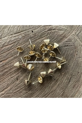 Dmr Konik Kabara Raptiye Sivri Kabara Kanepe Koltuk Çivisi Sarı 11mm 1000adet 11 MM