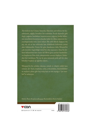 Şer Saati - Gabriel Garcia Marquez - Can Yayınları