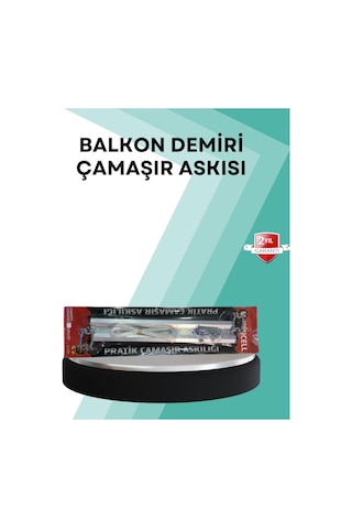 Mey İthalat Kare Küpeşte Uyumlu Balkon Çamaşır Askısı 25x60 Cm Beyaz Pratik Renkli