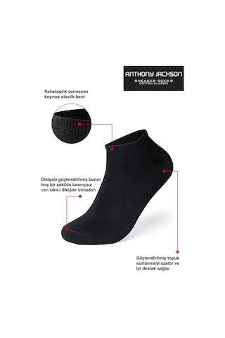 Giorgina Ferri 10'lu Kutu Bambu Premium Dikişsiz Bay - Sneaker Çorap