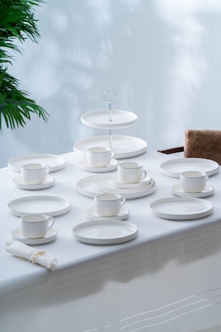 Acar Sierra 6 Kişilik 20 Parça Brunch Seti - Silver