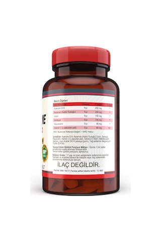 Nevfix Coenzyme Q10 200 MG Koenzim Q10 120 Tablet