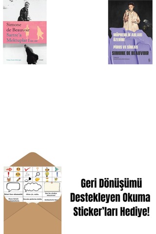 Sartre A Mektuplar 1: 1930-1939 + Müphemlik Ahlakı Üzerine - Pirus Ve Sineas + Okuma Sticker'ları