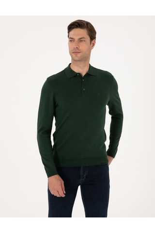 Pierre Cardin Erkek Koyu Yeşil Kazak /triko 50314189-vr079 Koyu Yeşil