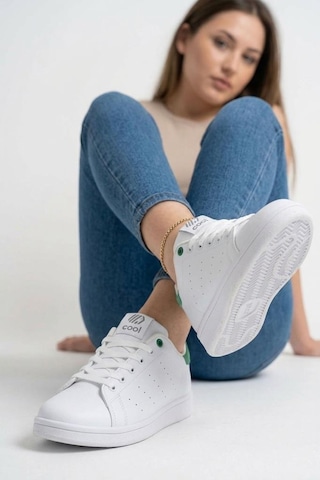 Pisagor Cool Ursula Unisex Sneakers Spor Ayakkabı Beyaz - Yeşil
