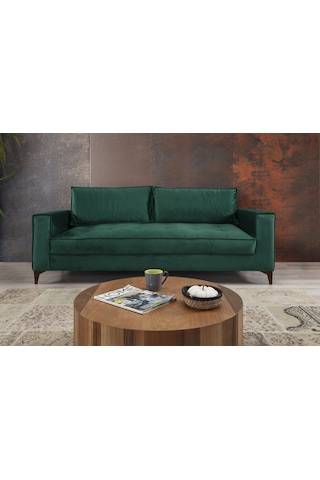 Cosmo Üçlü Koltuk Zümrüt Yeşil