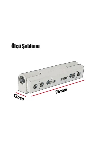 Pvc Pimapen Pencere Menteşesi Metal 75 Mm Açık Kahverengi Diğer