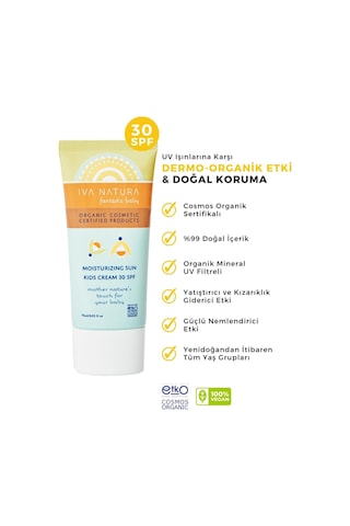 Iva Natura Koruyucu Bebek Ve Çocuk 30 Spf Güneş Kremi Mineral Filtreli 75 Ml