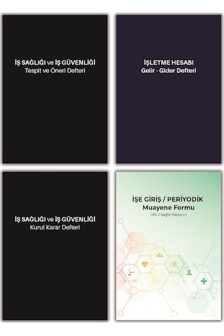 Düvenci İş Sağlığı Güvenliği Kurul Karar, Tespit Öneri, İşe Giriş Muayene Ve Gelir Gider Defteri