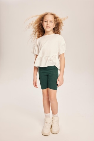 Luess Kız Çocuk Fırfırlı Bluz-beyaz Beyaz