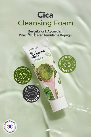 Lebelage Cica İçeren Yatıştırıcı Temizleme Köpüğü Lebelage Cica Cleansing Foam