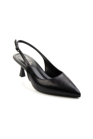 Siyah Kadın Klasik Topuklu Ayakkabı K01209076207 Siyah