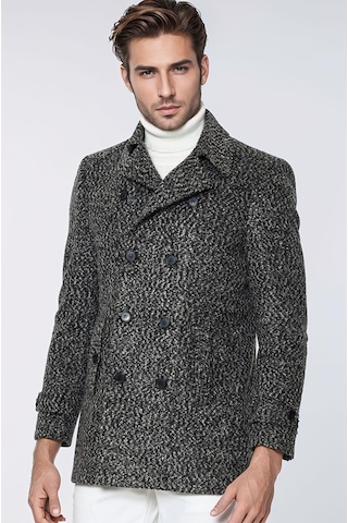 Plt9329 Dewberry Palto-desenli Gri Desenli Gri
