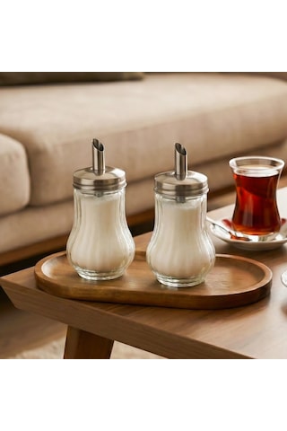 Porsıma Dhz90131 Cam Toz Sekerlık Kutu X 2 Şeffaf