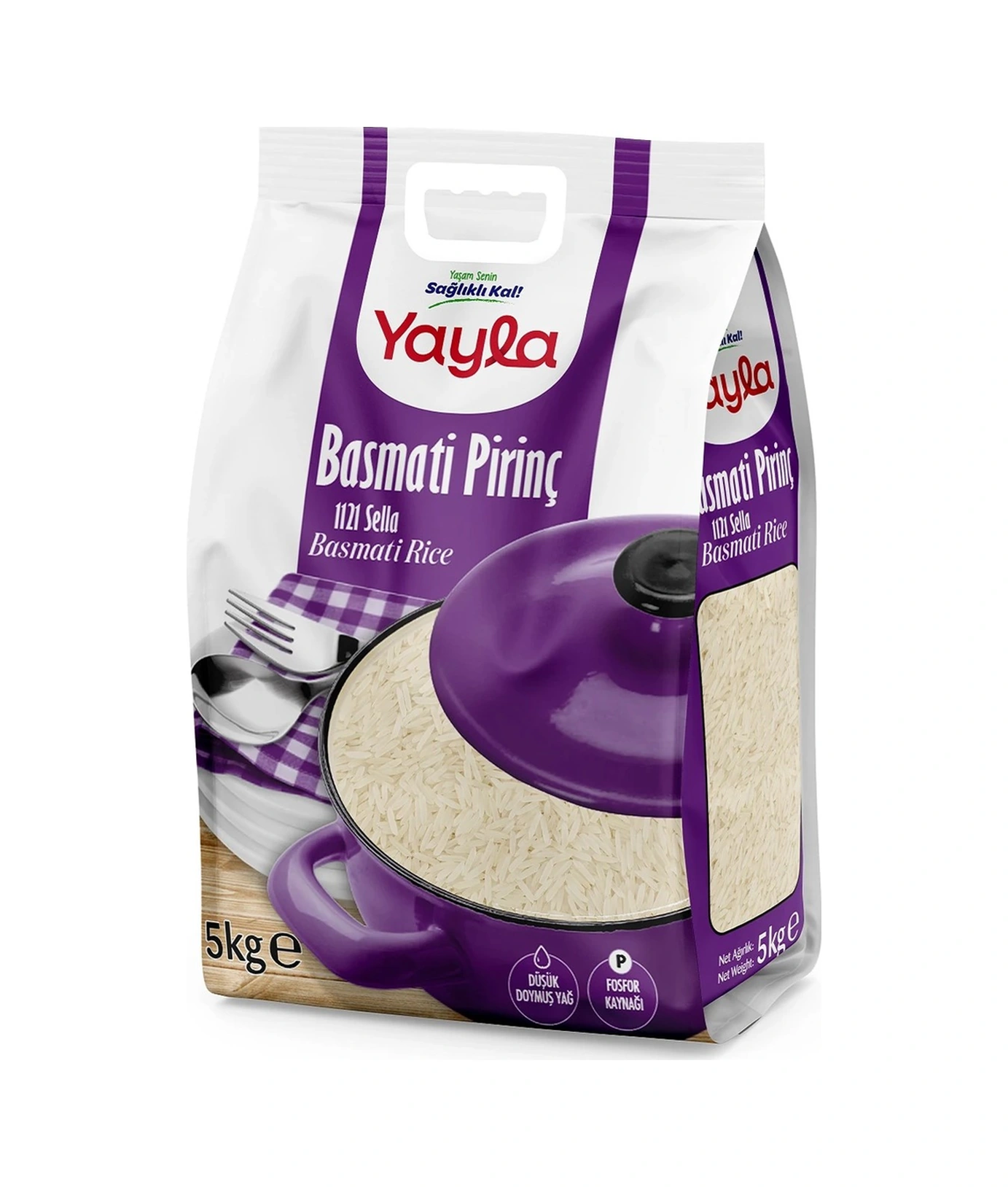 Yayla 1121 Sella Basmati Pirinç 5 KG