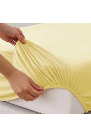 Newsheet %100 Pamuk Kaymaz Lastikli Tek Kişilik Penye Çarşaf 100x200 Cm Sabahları Toplanmayan, T Çok Renkli