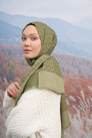 Armanda 70 X 190 Cotton Monogram Desen Şal - Ar 3098 03047 - 70x190 / Haki Yeşil 205