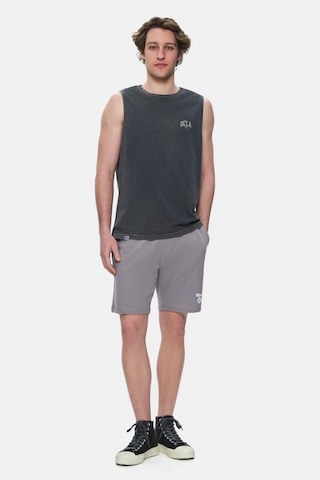 Elton Siyah Bisiklet Yaka Sıfır Kol Yıkamalı Baskılı Oversize Erkek Tshirt Siyah