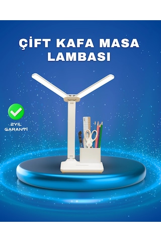 3 Ü 1 Arada Çok Amaçlı Masa Lambası Göz Yormayan Işık, Organizer Tasarım Renkli